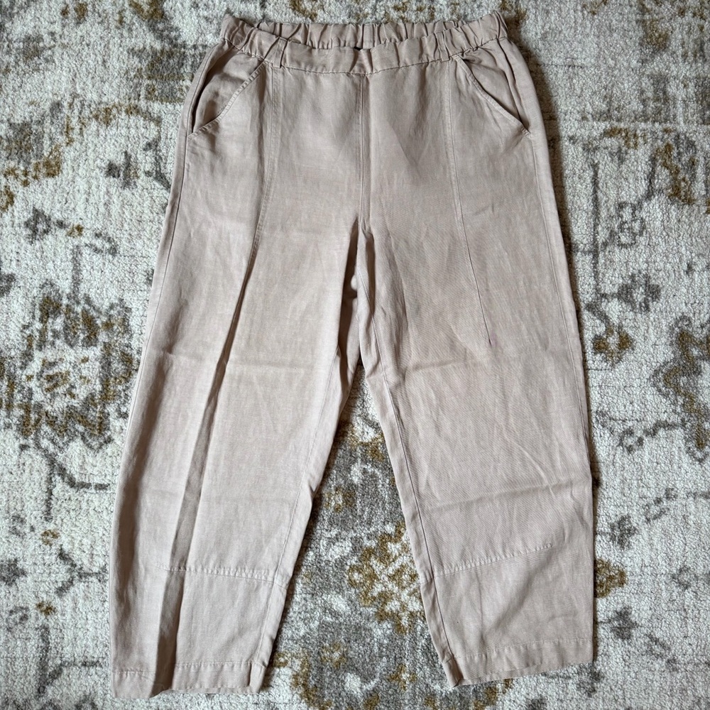 Eileen Fisher Pull on Barrel Leg Pants Size Medium